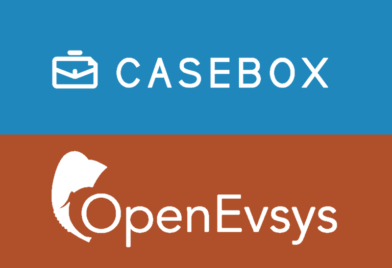 Casebox and OpenEvsys logos