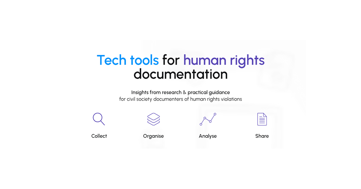 Tech tools for human rights documentation