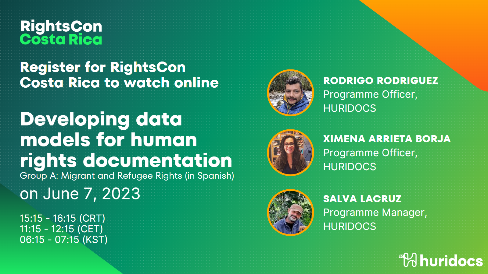 HURIDOCS at RightsCon Costa Rica 2023 | HURIDOCS