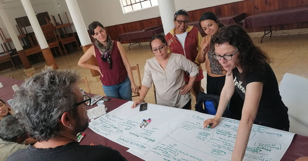 Taller con la red de la sociedad civil en Chiapas, 2023.